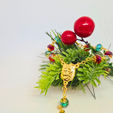 Load image into Gallery viewer, Holy Family and Holy Spirit Crystal Decade Rosary