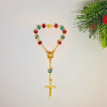 Load image into Gallery viewer, Holy Family and Holy Spirit Crystal Decade Rosary
