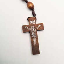 Cargar imagen en el visor de la galería, Holy Spirit Wood Rosary of Fatima