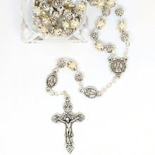 Cargar imagen en el visor de la galería, Medals of Fatima Pearl Rosary