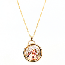 Load image into Gallery viewer, Our Lady of Fatima Necklace - Zirconia