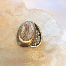 Load image into Gallery viewer, Our Lady of Fatima Pocket Rosary with Colored Metal Box