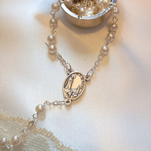 Load image into Gallery viewer, Our Lady of Fatima Pocket Rosary with Colored Metal Box