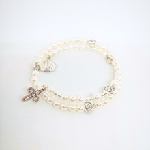 Load image into Gallery viewer, Pearl Rosary Bracelet