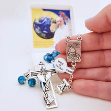 Cargar imagen en el visor de la galería, Pope Francis Blue Rosary