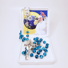 Cargar imagen en el visor de la galería, Pope Francis Blue Rosary
