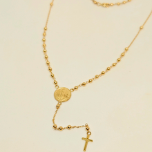 Cargar imagen en el visor de la galería, Rosary Necklace - Apparitions of Our Lady of Fatima - 19.2Kt Gold