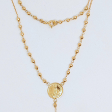 Cargar imagen en el visor de la galería, Rosary Necklace - Apparitions of Our Lady of Fatima - 19.2Kt Gold