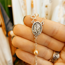 Cargar imagen en el visor de la galería, Saint Christopher Pearl Decade Rosary