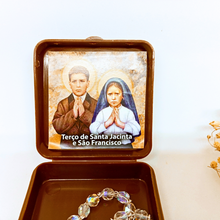 Load image into Gallery viewer, Saint Francisco and Saint Jacinta Crystal Rosary