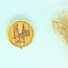 Cargar imagen en el visor de la galería, Wood - Pill / Rosary / Wafer Box - Apparitions of Our Lady of Fatima