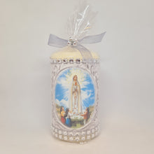 Load image into Gallery viewer, Apparitions of Our Lady Of Fatima Candle 2.8'' | 7 cm