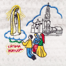 Cargar imagen en el visor de la galería, Apparitions of Our Lady of Fatima - Kitchen Cloth
