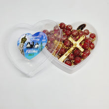 Cargar imagen en el visor de la galería, Rosario de Murano Rojo y Dorado del Centenario de las Apariciones