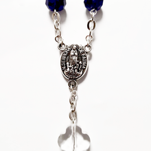 Load image into Gallery viewer, Blue Crystal Decade Rosary Bracelet
