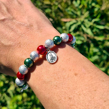 Cargar imagen en el visor de la galería, Christmas Bracelet - Red and Green