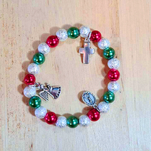 Cargar imagen en el visor de la galería, Christmas Bracelet - Red and Green