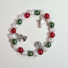 Cargar imagen en el visor de la galería, Christmas Bracelet - Red and Green