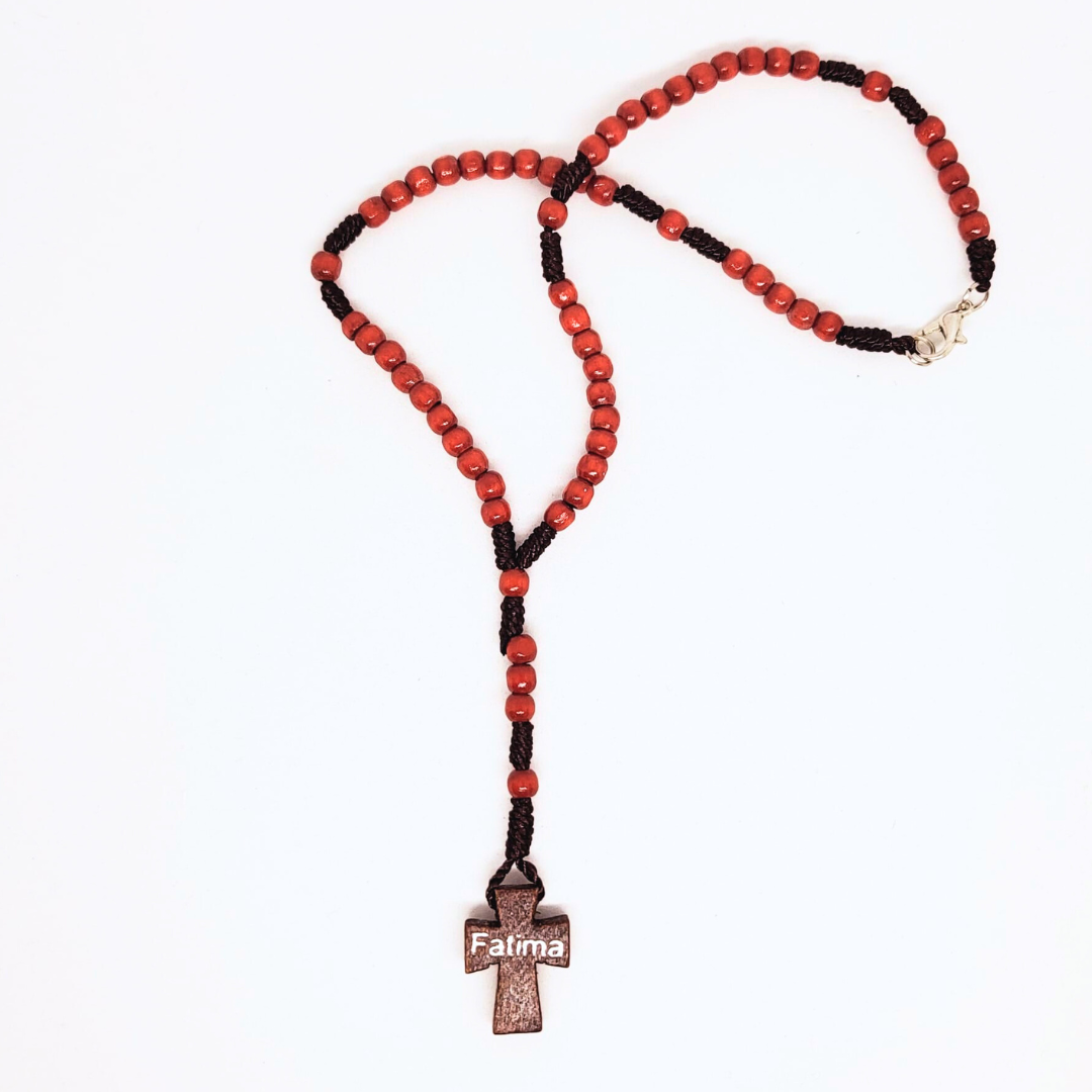 Cord & Wood Fatima Rosary – Loja Esperança