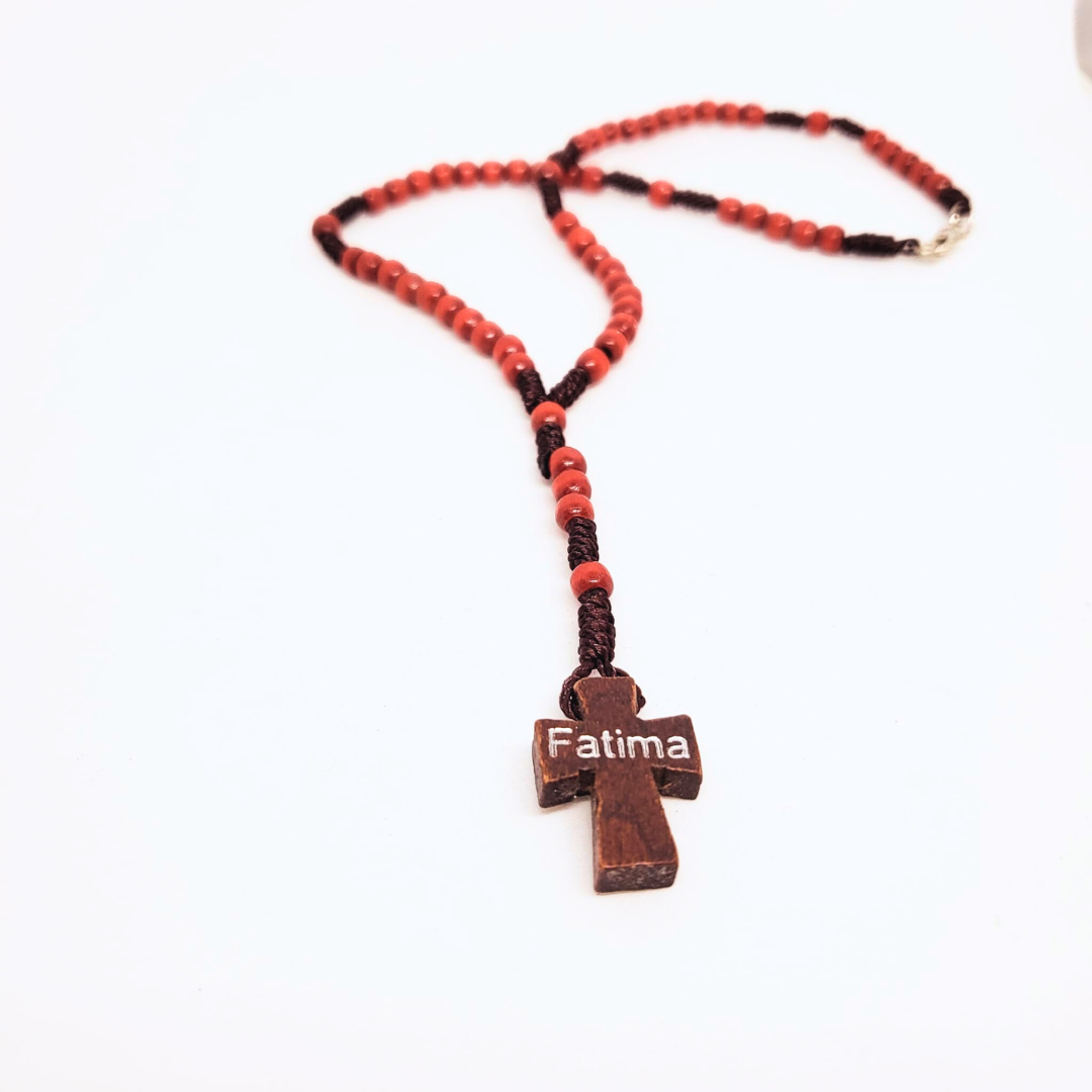 Cord & Wood Fatima Rosary – Loja Esperança