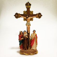 Cargar imagen en el visor de la galería, Crucified Christ with Mary, Saint John the Baptist and Mary Magdalene
