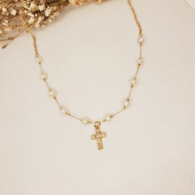 Cargar imagen en el visor de la galería, Decade Rosary Necklace with Crystals