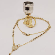 Cargar imagen en el visor de la galería, Gold Bath Chalice with Rosary