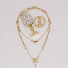 Cargar imagen en el visor de la galería, Gold Bath Chalice with Rosary