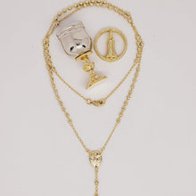 Cargar imagen en el visor de la galería, Gold Bath Chalice with Rosary
