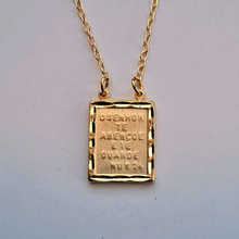 Load image into Gallery viewer, Golden Scapular - Our Lady of Mount Carmel and Sacred Heart of Jesus