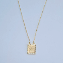 Load image into Gallery viewer, Golden Scapular - Our Lady of Mount Carmel and Sacred Heart of Jesus