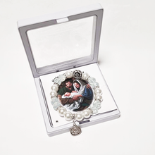 Cargar imagen en el visor de la galería, Holy Family Silver Blue Bracelet