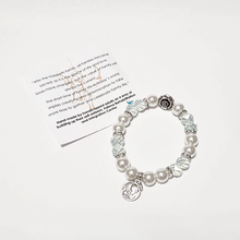 Cargar imagen en el visor de la galería, Holy Family Silver Blue Bracelet