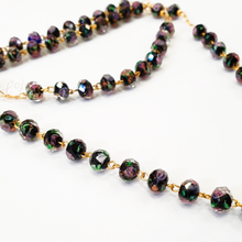 Cargar imagen en el visor de la galería, Murano Crystal Rosary - Golden Plated