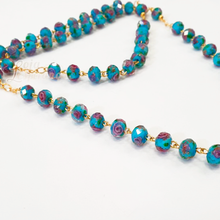 Cargar imagen en el visor de la galería, Murano Crystal Rosary - Golden Plated