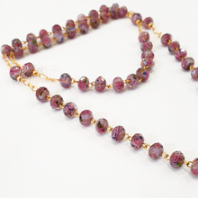 Cargar imagen en el visor de la galería, Murano Crystal Rosary - Golden Plated
