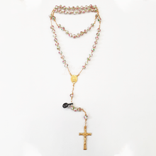 Cargar imagen en el visor de la galería, Murano Crystal Rosary - Golden Plated