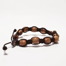 Cargar imagen en el visor de la galería, Olive Wood Dozen Cross Bracelet