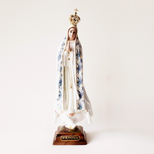 Cargar imagen en el visor de la galería, Our Lady of Fatima - Blue Flowers - Crystal eyes - 11.8'' | 30cm