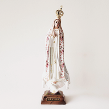 Cargar imagen en el visor de la galería, Our Lady of Fatima - Rose Flowers - Crystal eyes - 11.8'' | 30cm