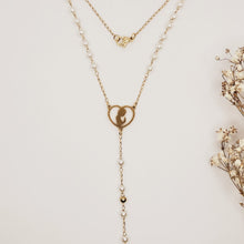 Cargar imagen en el visor de la galería, Pearl Golden Our Lady of Fatima Rosary