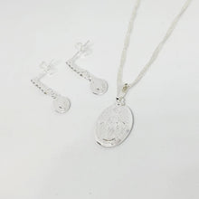 Cargar imagen en el visor de la galería, Pendant and Earrings Set - Miraculous Medal