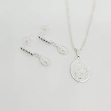 Cargar imagen en el visor de la galería, Pendant and Earrings Set - Miraculous Medal