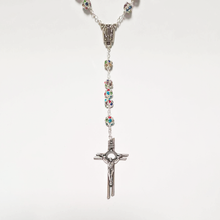 Load image into Gallery viewer, Premium Silver with Colored Crystals Rosary of Fatima