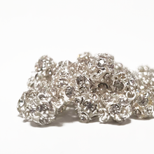 Cargar imagen en el visor de la galería, Premium Silver with Translucent Crystals Rosary of Fatima