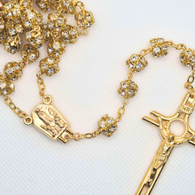 Load image into Gallery viewer, Premium Golden Rosary of Fatima