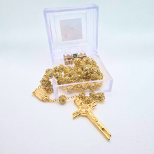 Load image into Gallery viewer, Premium Golden Rosary of Fatima