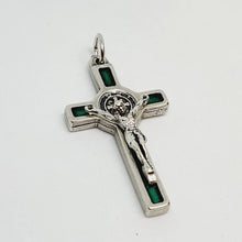 Cargar imagen en el visor de la galería, Saint Benedict Cross Green