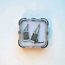 Load image into Gallery viewer, Silver Scapular - Our Lady of Mount Carmel and Sacred Heart of Jesus