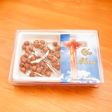 Cargar imagen en el visor de la galería, Stations of the Cross Wood Rosary